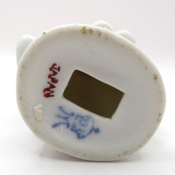 Vintage Japan Porcelain Girl Figurine Pink Bonnet Mid Century Glazed 5.5” Tall - Picture 8 of 11